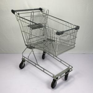 China Australian Style 150L Supermarket Shopping Trolley Metal Gray Chain Store Shopping Cart CE factory