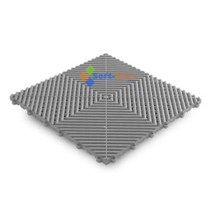 Blue PP Interlocking Floor Tile 400*400mm For Use In Garages Workshop