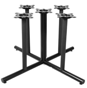 China Cast Iron Outdoor Table Base Matt Finish Furniture Component for large table top factory