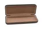 Eco Friendly Leather Metal Glasses Case 151x57x28mm
