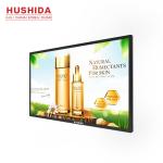 55 Inch Wall Mounted Advertising Display Multi Language Black Color
