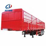 Tri Axle Fence Cargo Trailer Bulk Cargo Semi-Trailer for Animal Transport in