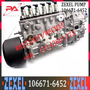 China Diesel Engine 6HK1 Injection Pump ZEXEL 106671-6452 106Y164747 Fuel Injection Pump For ZX360 Excavator on sale