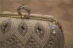 High-end European and American high-grade diamond pearl evening bag banquet