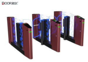 China Dry Contact Speed Gate Turnstile Fingerprint Gate With 10mm Acrylic Arm factory