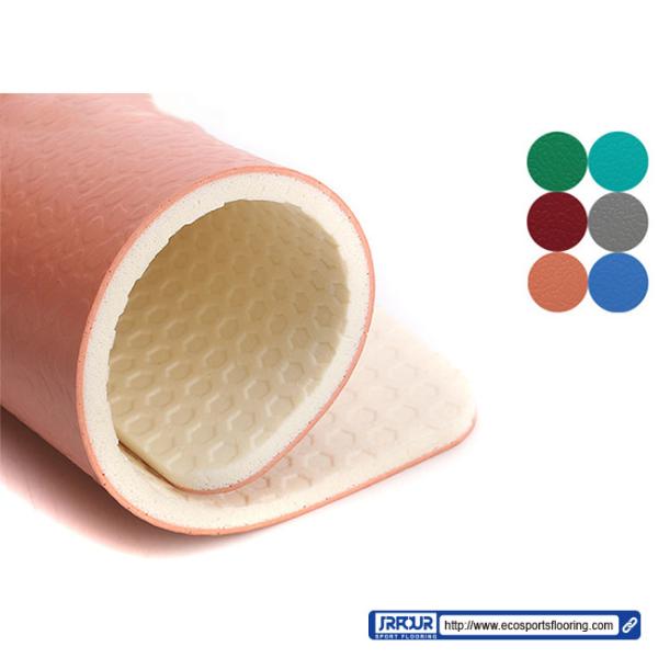 Gem Stone Style PVC Vinyl Floor Covering For Badminton Court 1.2mm - 1.5 Mm Wear