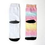 White Blank Polyester Sublimation Socks For Customized Photos Printing