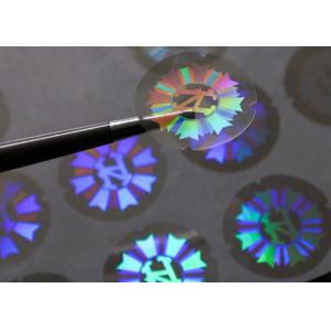 China Die Cut Waterproof 3D Holographic Authenticity Stickers Tamper Proof factory