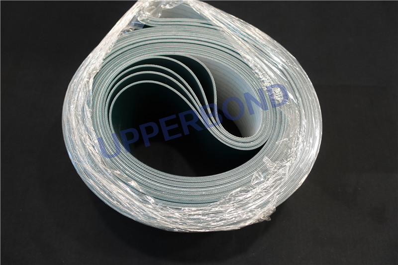 Dark Green Flat Drive Belt For Cigarette Manufacturing Packing Machine