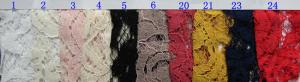 China Nylon Cotton Corded Lace Fabric Red / Brown Shrink-Resistant OEM ODM CY-LW0679 factory