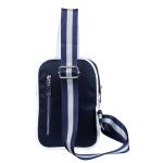 Men's Sling Bag Nylon Pocket Bag Black&Blue Waist Purses Bag Phone Bag