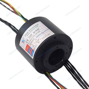 China Low temperature slip ring with optional through hole for industry robot arms factory