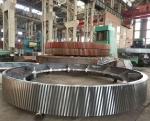 Cement Plant 70 Module 1000 TPD Rotary Kiln Gear Ring and spur gear
