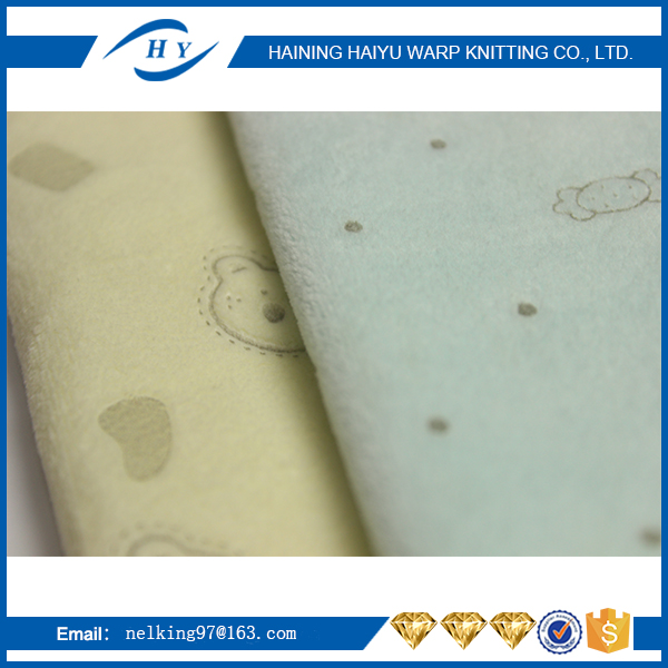 Wholesale D Knitted Fabric Velvet With Rubber Velour Fabric Made In China