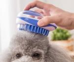 11*7.5*6CM Pet Wash Brush Plastic Dog Washing Brush Tool