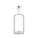Clear Empty Whiskey Glass Bottle for Beverage 500ml 700ml 750ml 1000ml Cylinder