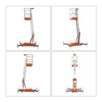 Hydraulic Electric Vertical Single Mast Lift At 4-10m Working Heights