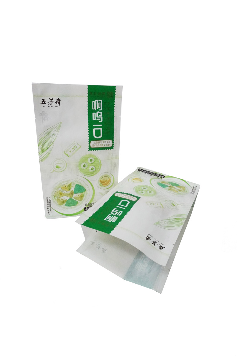 Side Stand Transparent Laminated Pouches Of Frozen Rice Dumpling Plastic Packaging