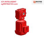 1.5KW Hollow Shaft Gear Motor 3HP SF57 DRN90L4 10.80 M2A 95NM High Efficiency