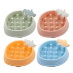 Strawberry Slow Food Bowl Pet Bowl Dog Food Bowl Cat Food Bowl Non-Slip Anti