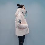 FODARLLOY F22531 Beige Ladies Warm Hooded Cotton-padded Clothes Women Slim Long
