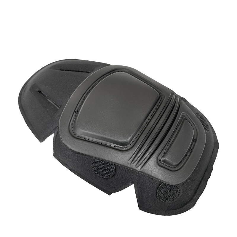 Applicable People Adult Black Flexible Frog Knee and Elbow Pads for Outdoor Training