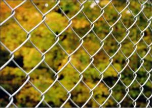 China Diamond wire mesh/6ft Black Vinyl Coated Galvanized Chain Link Fence factory