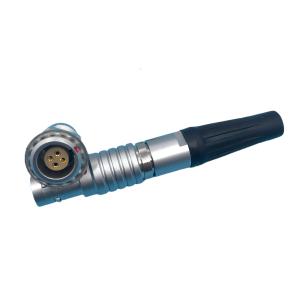 China 2B 3B Circular Push Pull Connectors 4 Pin Zinc Alloy With Nikelplate factory