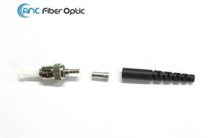 China Zinc Alloy ST Fiber Patch Cord Connectors With Black Red Blue Yellow Boot factory