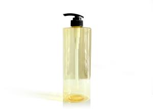 China Yellow Empty Shower Gel Bottles , Family Bathroom Beauty Product Bottles factory