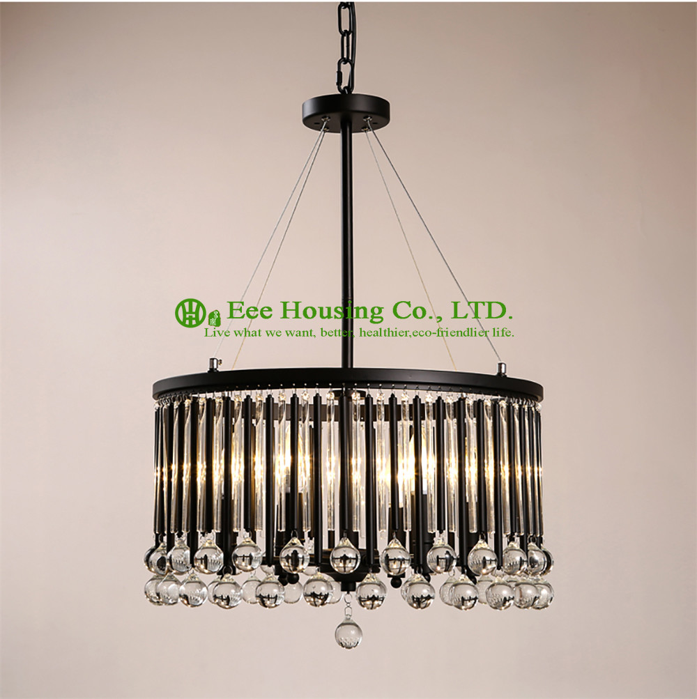 Crystal chandeliers pendant lights retro suspended ceiling lighting interior residential led candle light ceiling Lamp