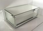 Fashion Mirrored Cube Coffee Table , 120 * 60 * 45cm Mirrored Glass Coffee Table