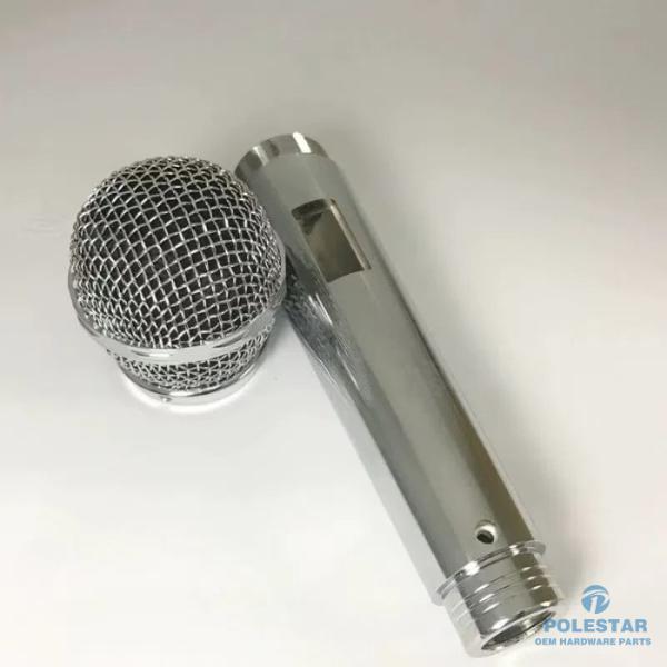 Stainless Steel Hollow Threaded Microphone Tube Parts CNC Machining Prototype