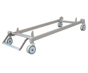 China Central Brake System Medical Grade Casters 6 Inch Aluminum Alloy factory