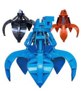 China Hydraulic Rock Grabs For Excavators Four Fingers CE Approval factory