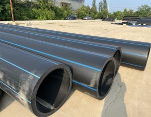 China DN500 HDPE Pipeline With White And Blue Stripes For Dredging factory