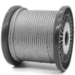 6x19 IWRC Stainless Steel Cable Rope Wires Rope T/S 1570Mpa 1000mtrs in Plywood