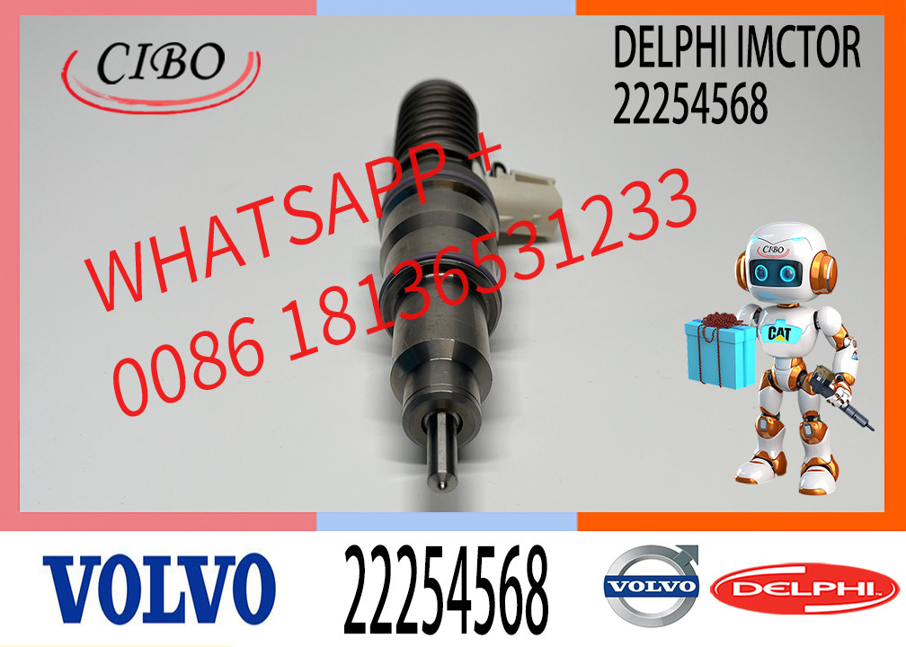 4 Pin Injector Diesel Fuel Injector 22254568 7422254568 85002180 85020180 for VOL-VO MD13 EURO 6