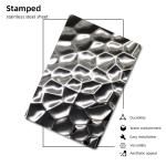 TUV Decorative Stainless Steel Sheet 304 Wall Panels Water Ripple Hammered Color