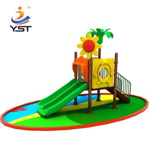 China Customized Outdoor Playground Kids Plastic Slides with 114mm galvanized tube factory