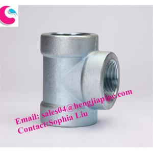 China rating 3000LBS threaded tee CS ASTM A105 on sale