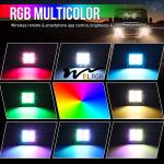 Mini RGB Vehicle LED Work Lights 3 Inch 4x4 Led Pod Light Decoration