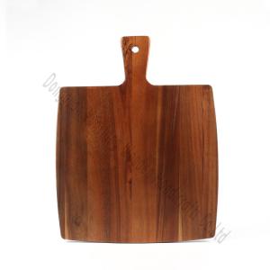 China Knife-Friendly Acacia Wood Cutting Board with Handle , Natural Acacia Wood Chopping Board for Kitchen factory