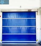Blue Rapid Industrial PVC Fabric High Speed Roller Shutter Door