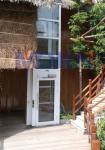 Glass Door Panoramic Elevator Without Pit 250kg 3 Persons