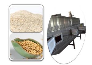 China High Efficiency Conveyor Belt Agriculture Microwave Sterilization Machine Silvery White Color Stainless Steel factory