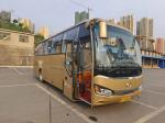 Used Transit Bus Golden Color 30 Seats KLQ6882 Single Door 6 Cylinders Engine