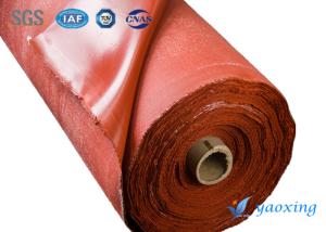 China Industrial Smooth Silicone Fiberglass Cloth / Soft Fiberglass Temperature Resistance factory