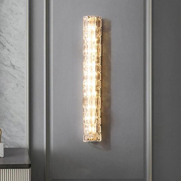 JYLIGHTING Nordic Modern LED Wall Lamps Luxury All Copper Glass Mirror Front