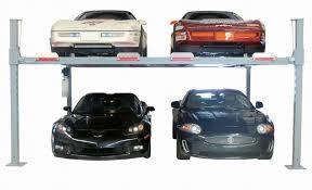China 7. Four Post Double Wide Parking Lift QDMY-608D factory